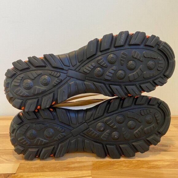 Zuodi Sport Mens Lightweight Slip-On Sneakers Brown Black Synthetic Durable 44 - Picture 8 of 13